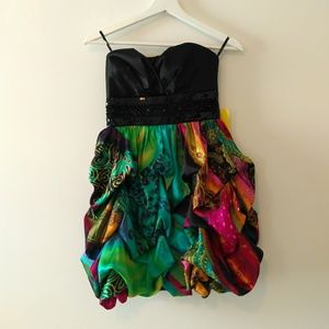 Speechless strapless dress.